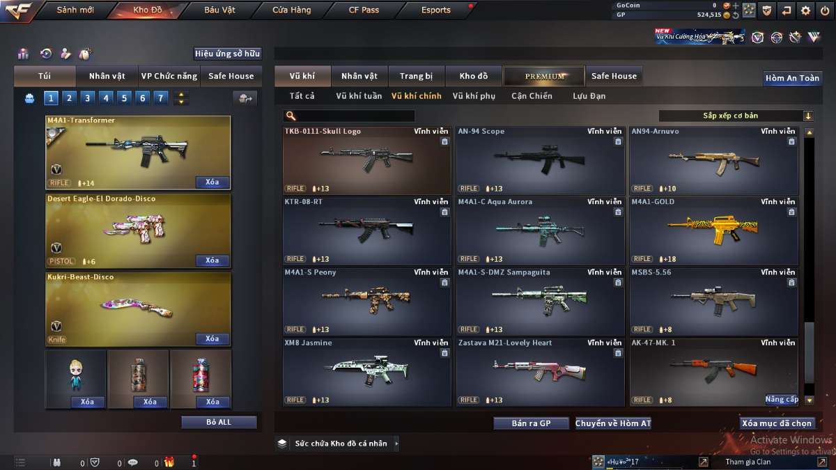 shop acc cf uy tin gia re